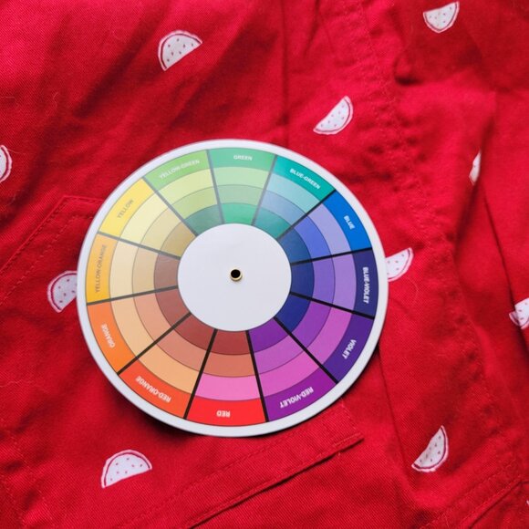 Woman Within Womens Skort 20W Plus Cotton Zip Fly Red Watermelons Casual C10E - Picture 8 of 10